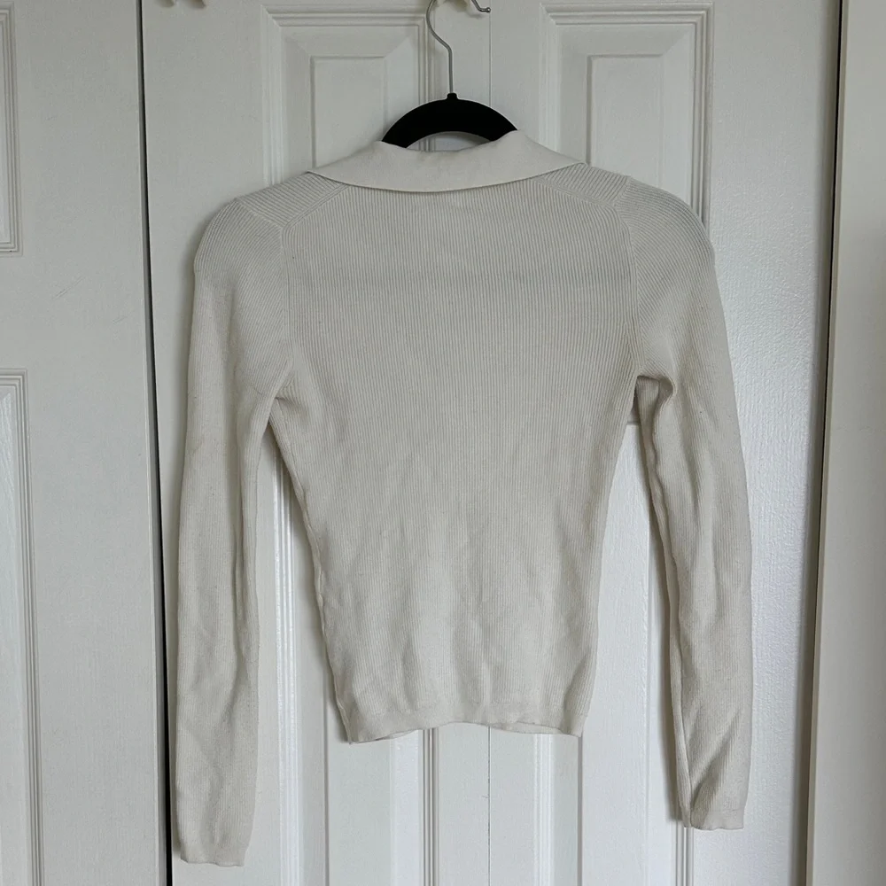 Wilfred Ivory Knit Collared Cardigan - Picture 7 of 8
